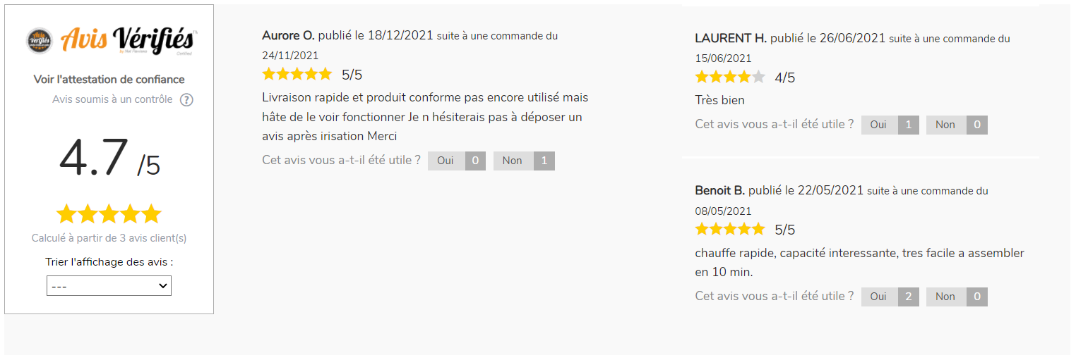 Les Avis clients Univers Du Pro pour le four à pizza VESUVIO